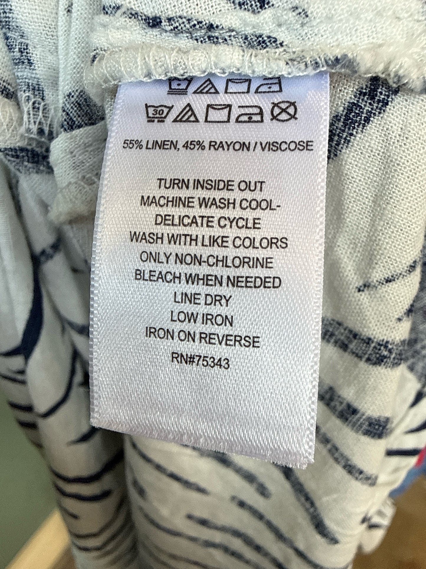 nicole Miller Size L Blue/White Dress