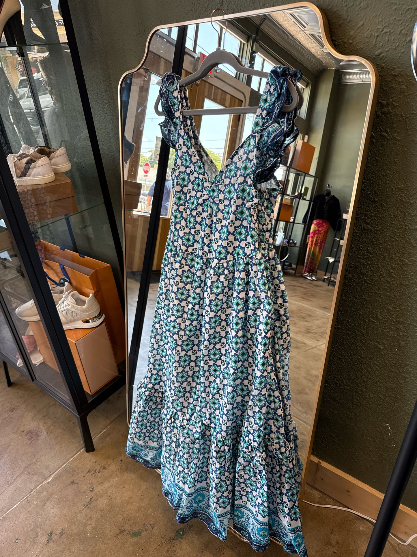 Lucky Brand Size S Blue/White Dress
