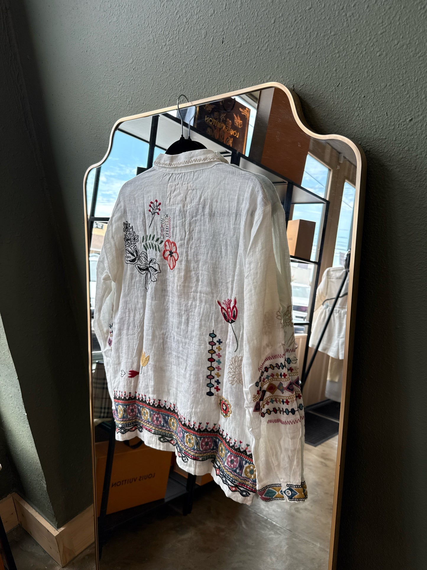 Johnny Was Size XXS Cream/multi Top