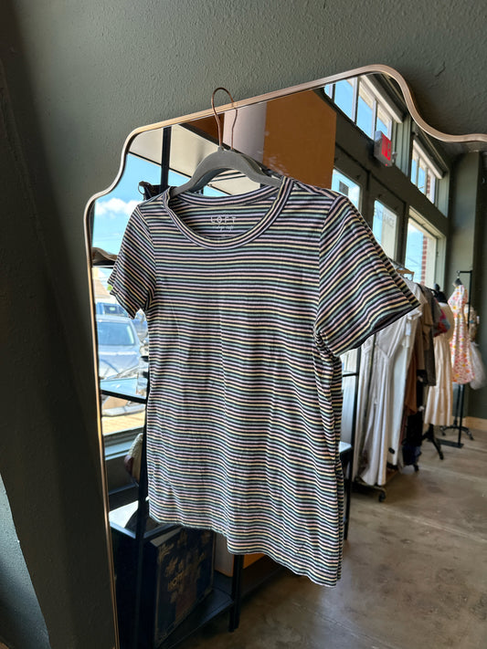 LOFT Size XS multi Stripe Tee
