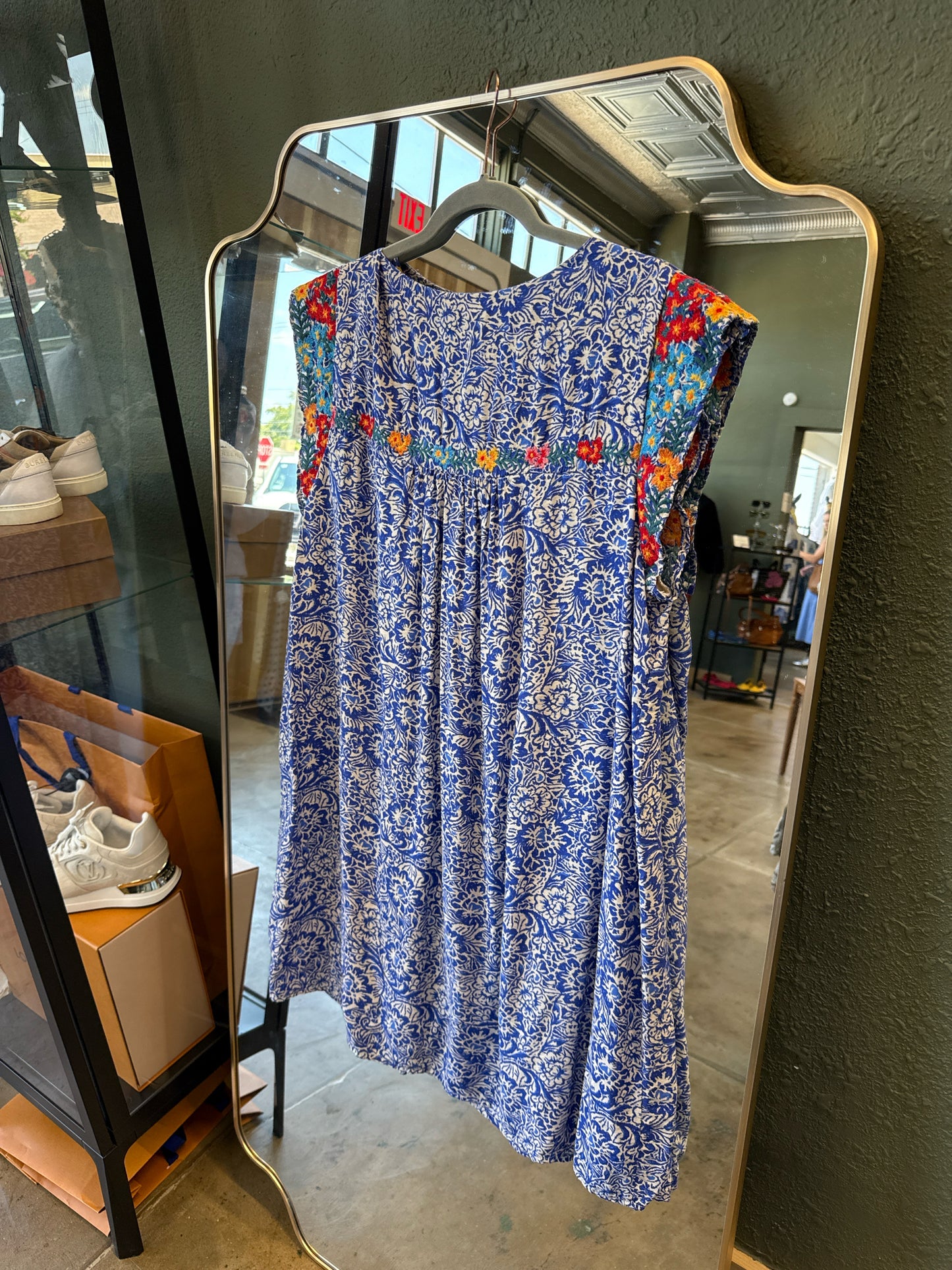 Savanna Jane Size XL Blue/Multi Dress