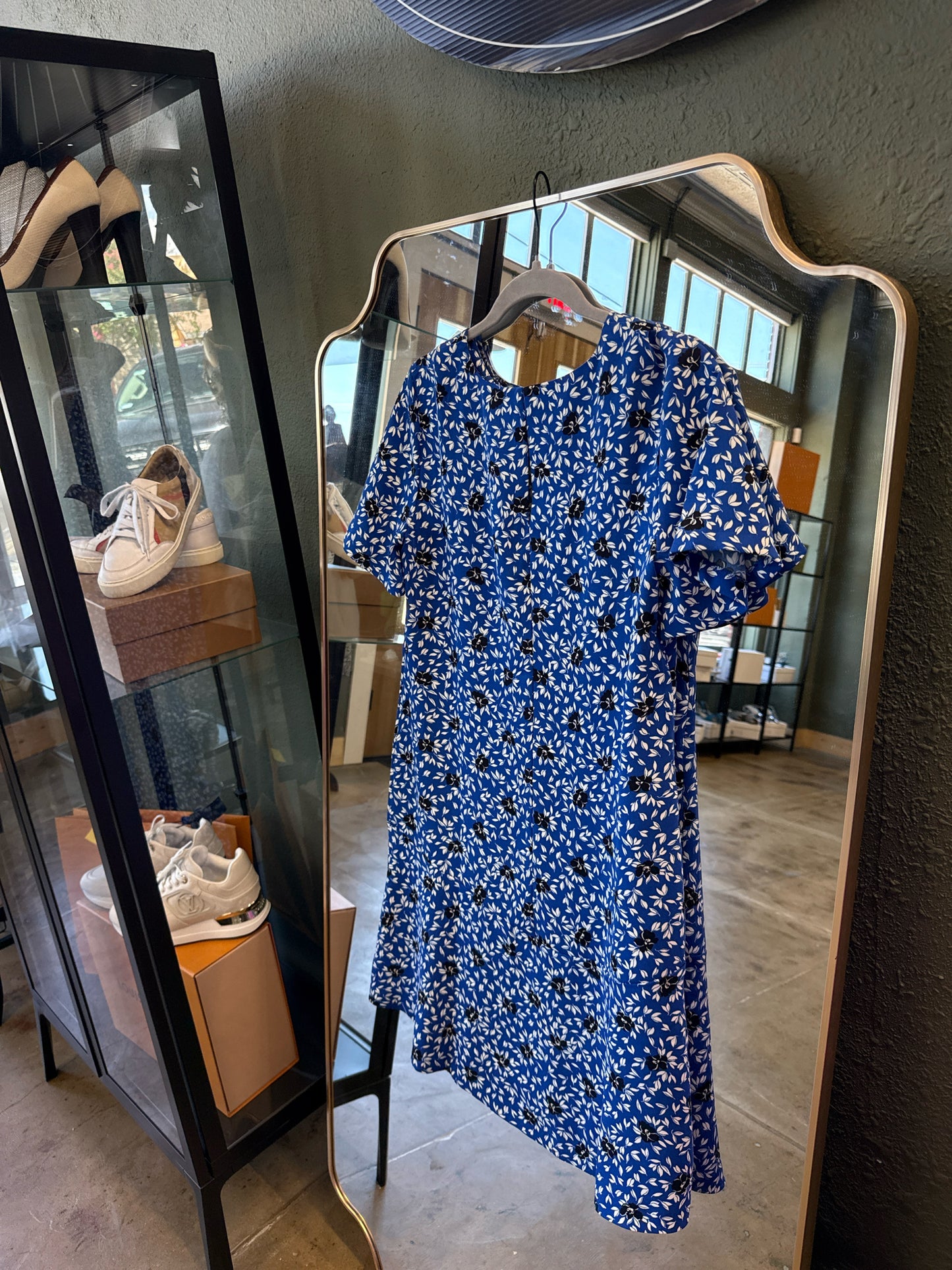 ANN TAYLOR Size 4 Blue Dress