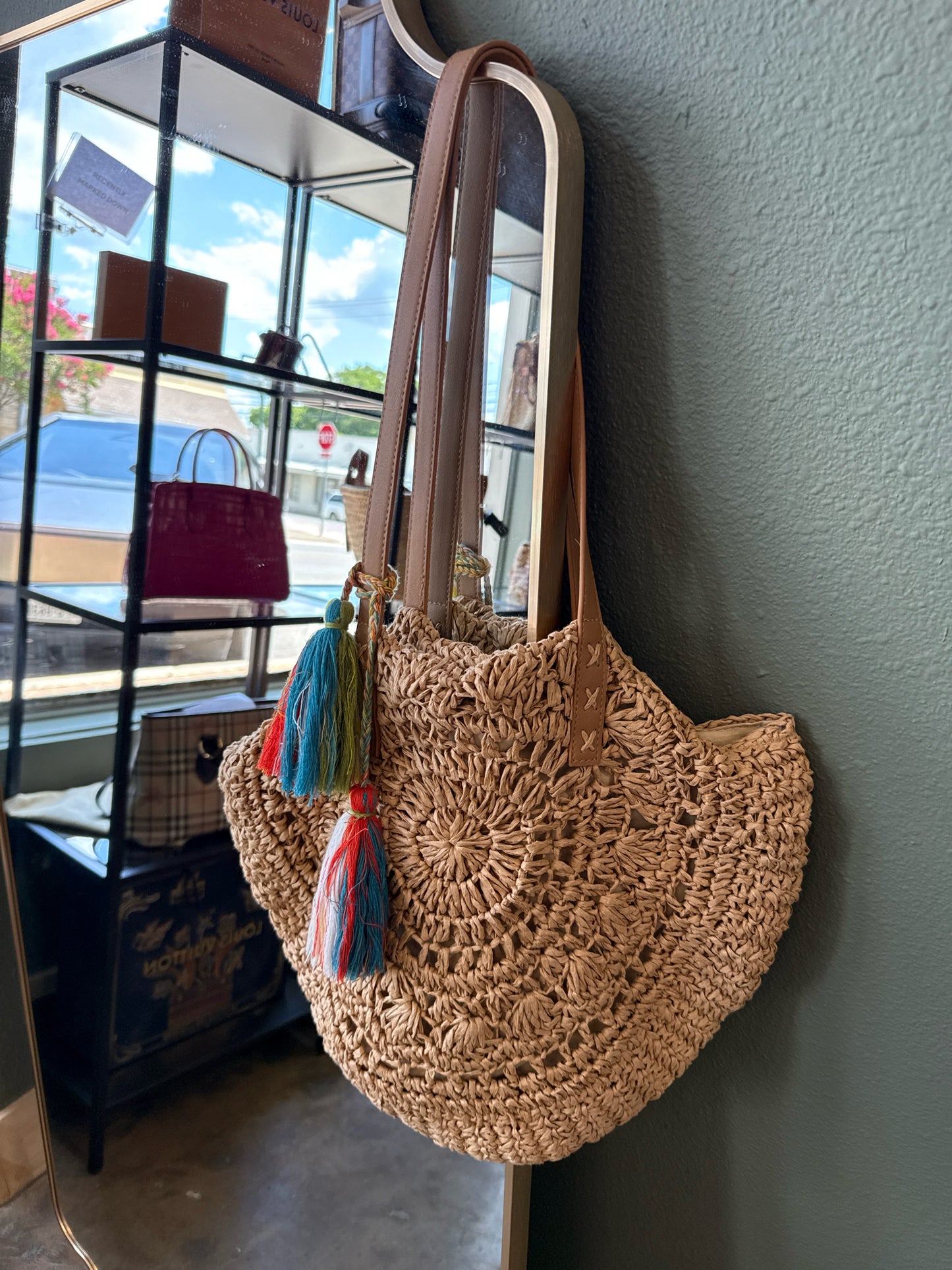 Tan Woven Bag