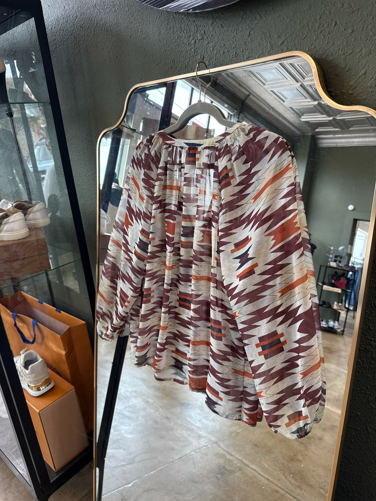 Tasha Polizzi Size M Brown Top