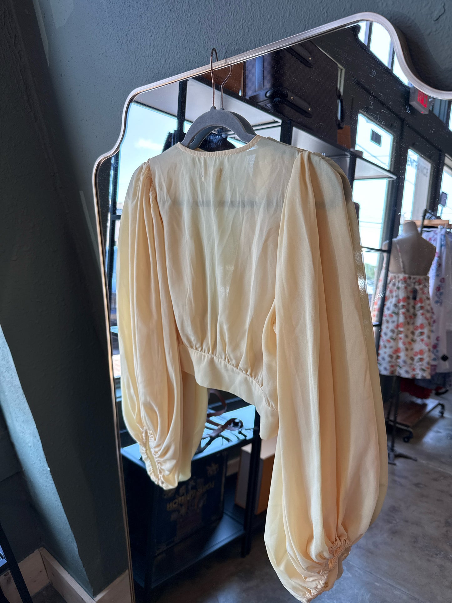 Lena Size S Yellow Top