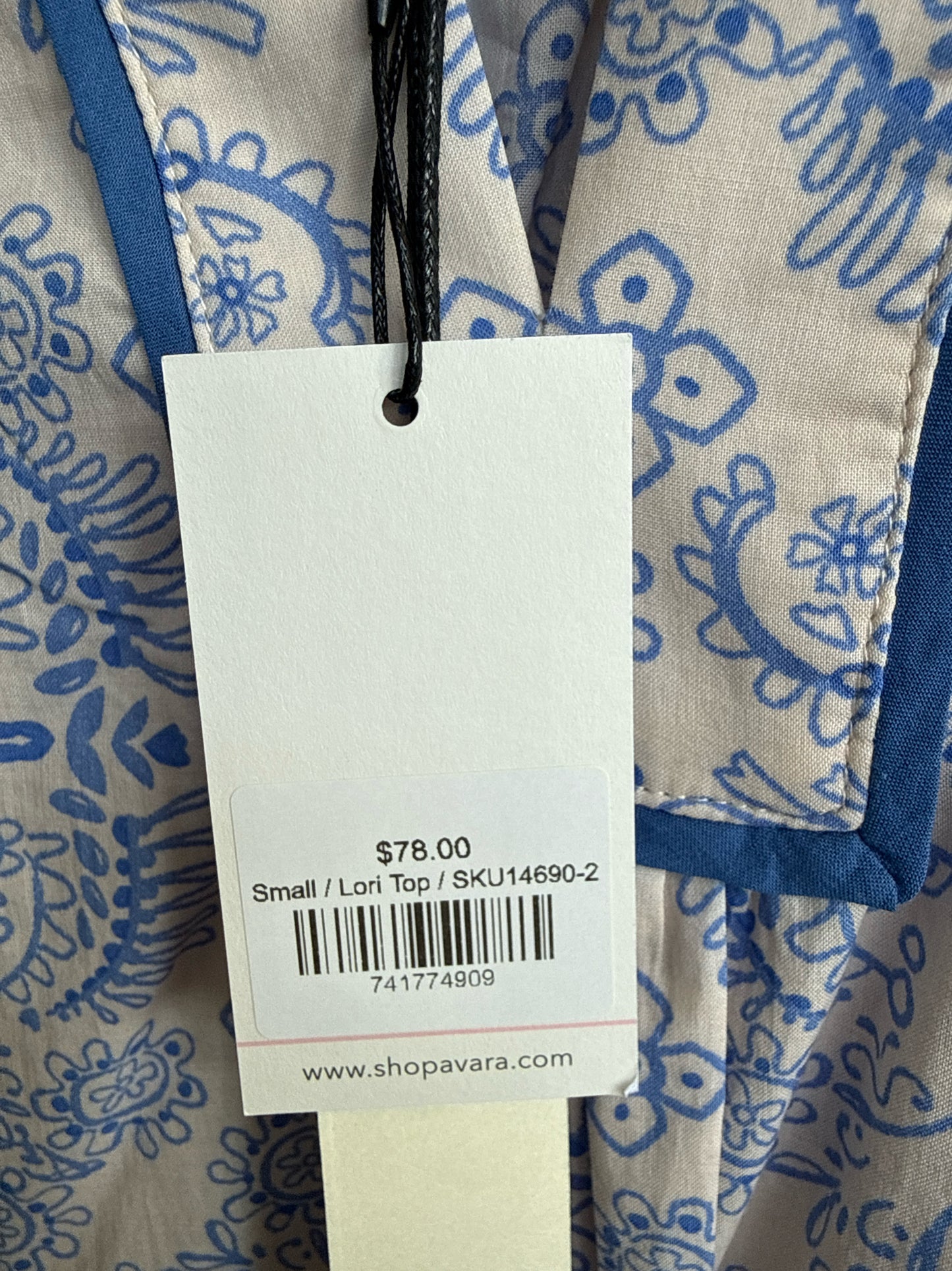 Pinch Size S Blue/White Top