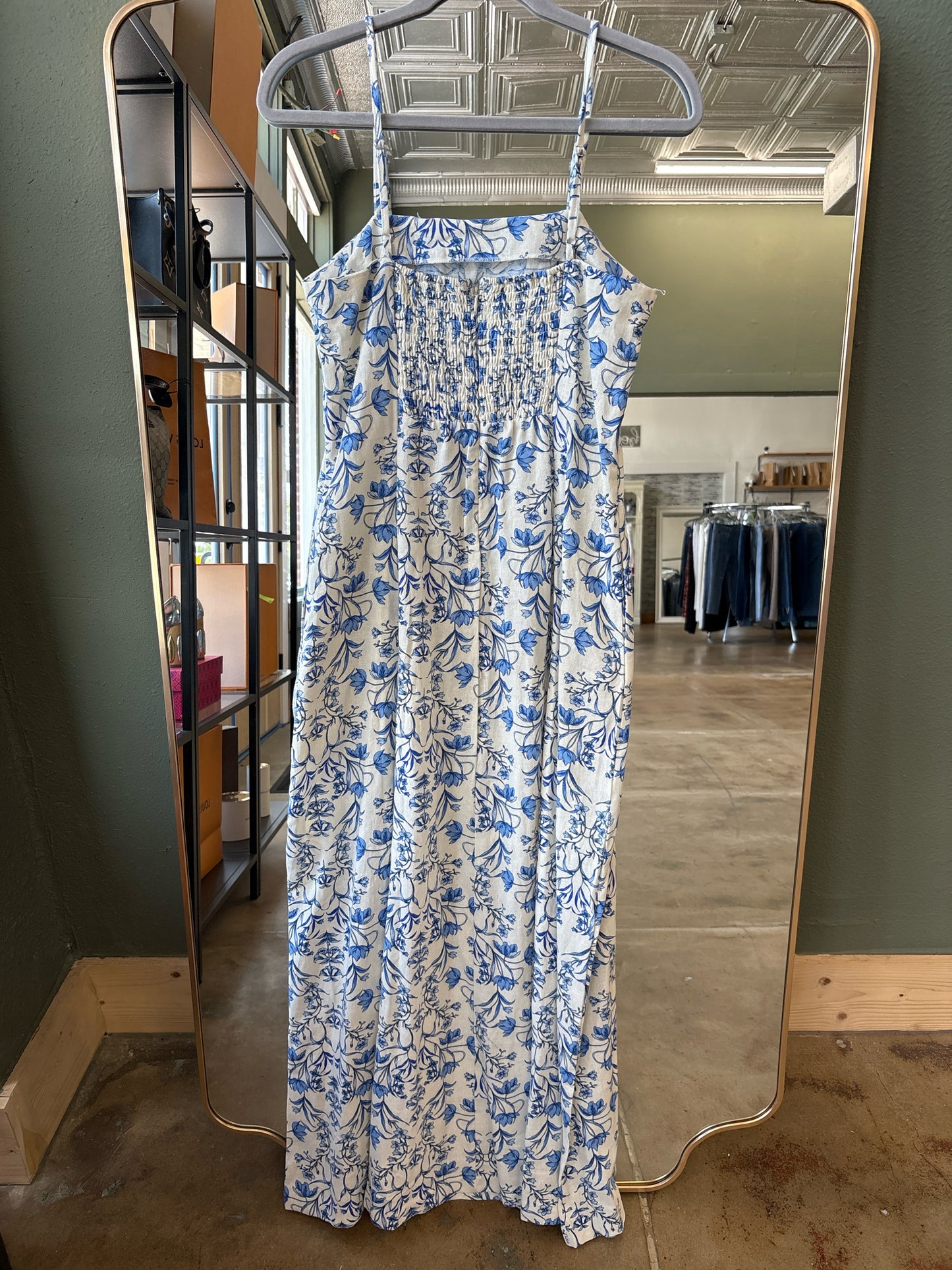 1.State ivory/blue Dress