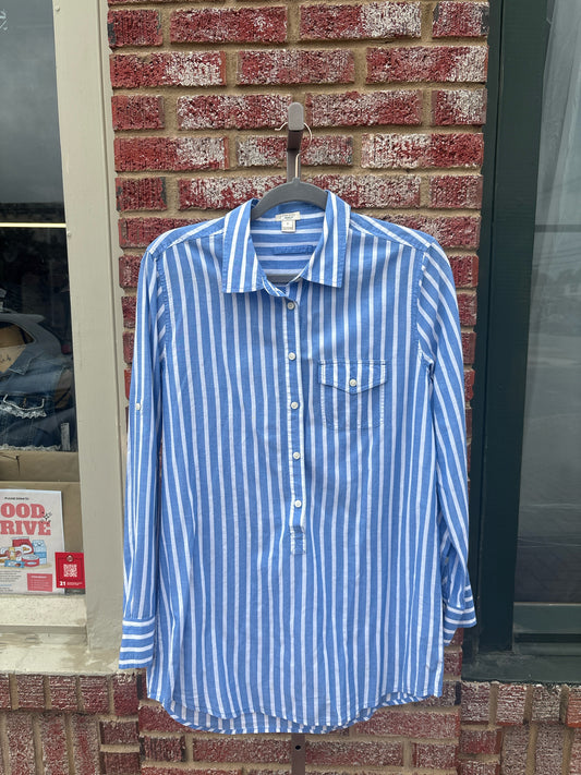 Jcrew Size S Blue/White Stripe Top