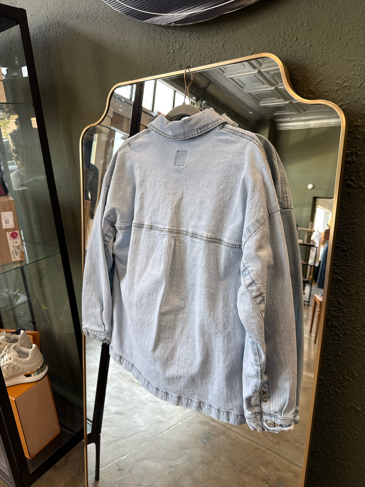 Kensie Size S Denim Shacket