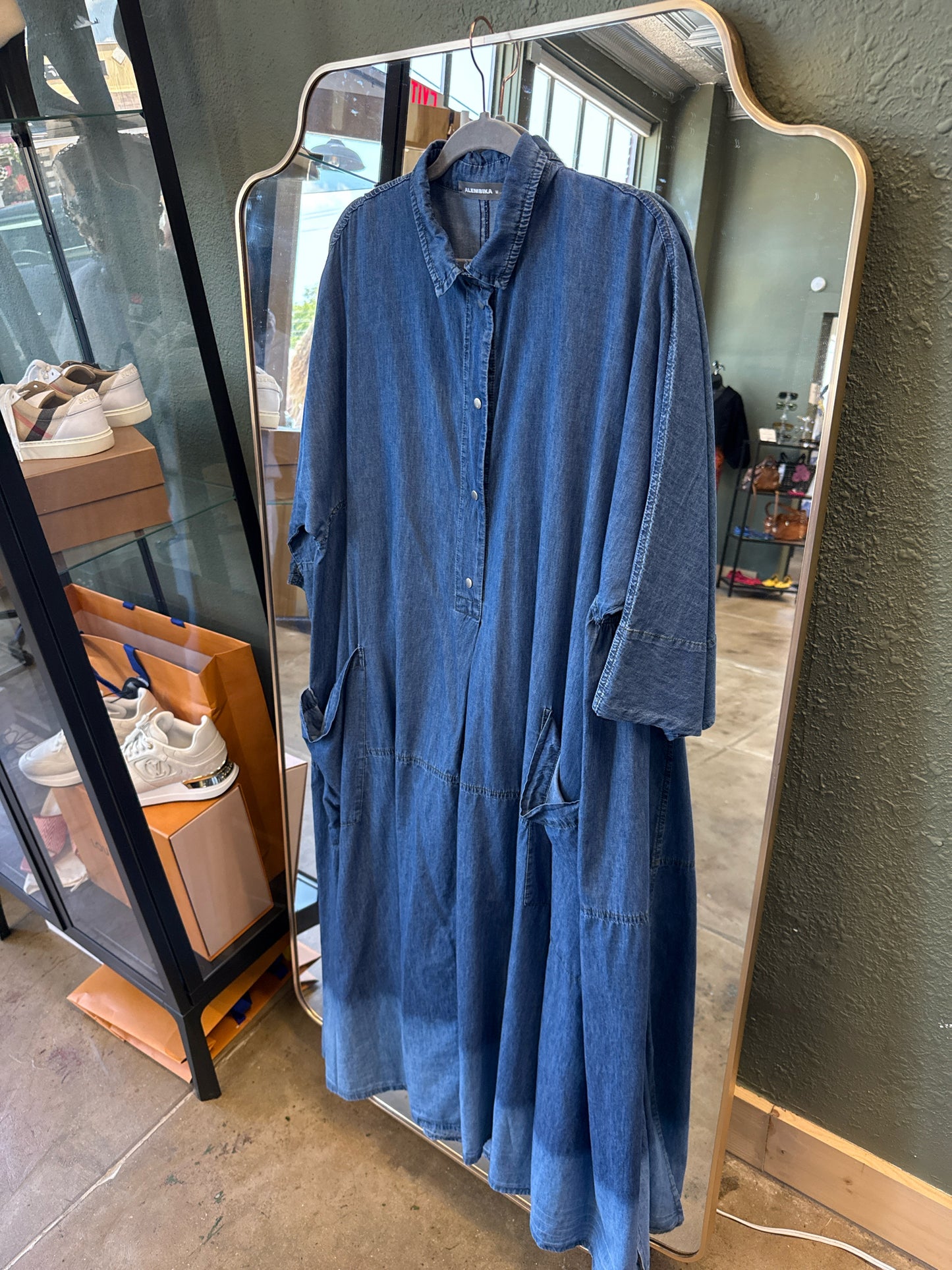 Alembika Size M Denim Dress