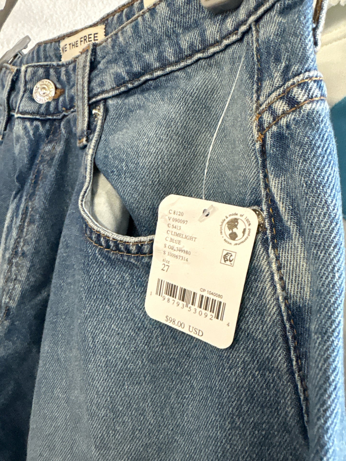 We The Free Size 27 Denim Skirt