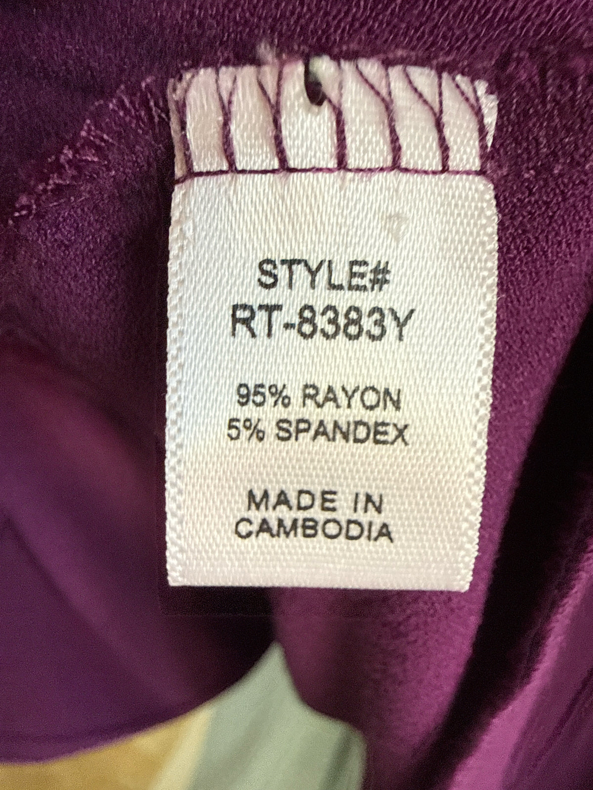 Zenana Size L Purple Top