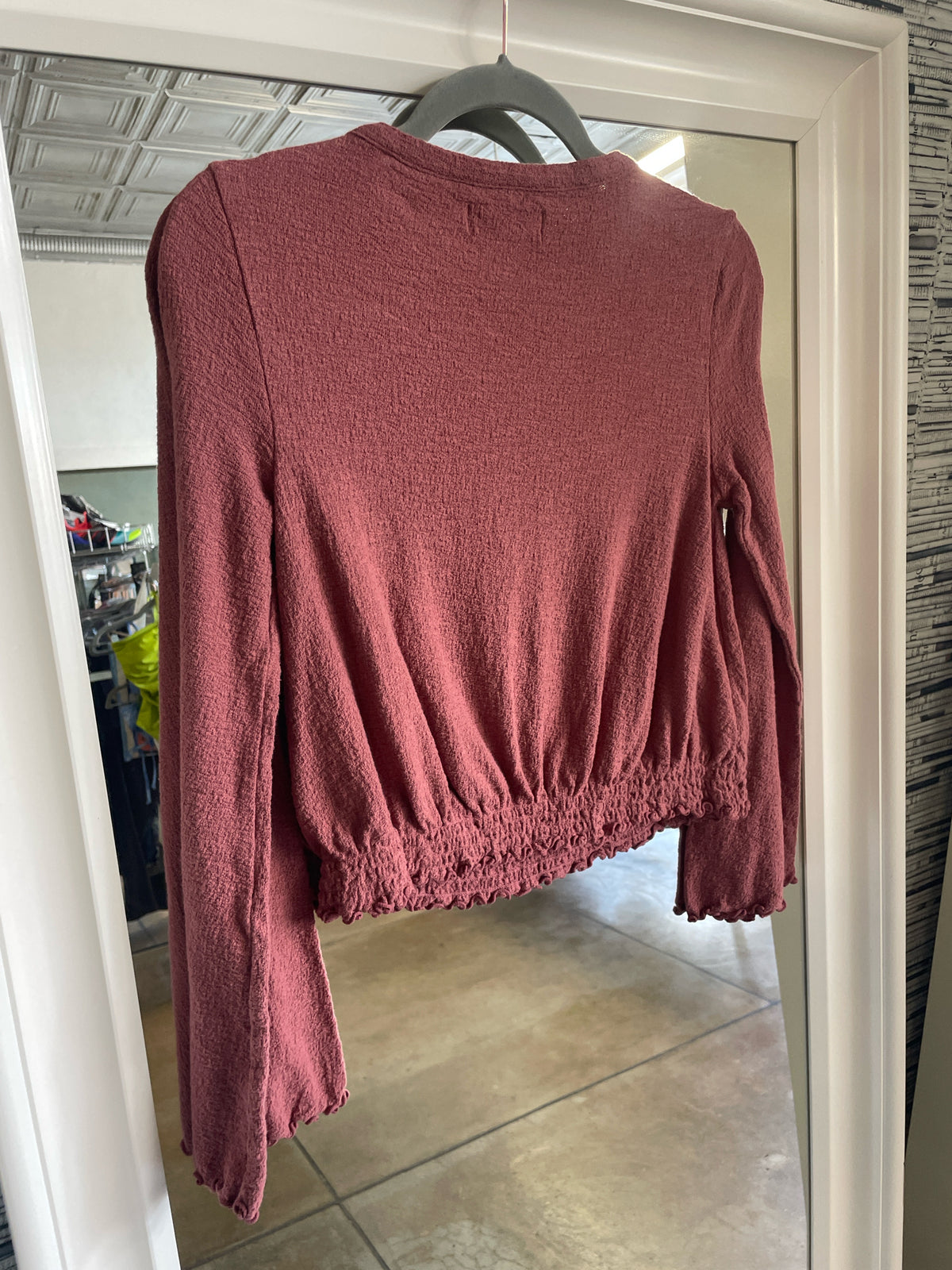 TEXTURES & THREAD Size XS Rose Top