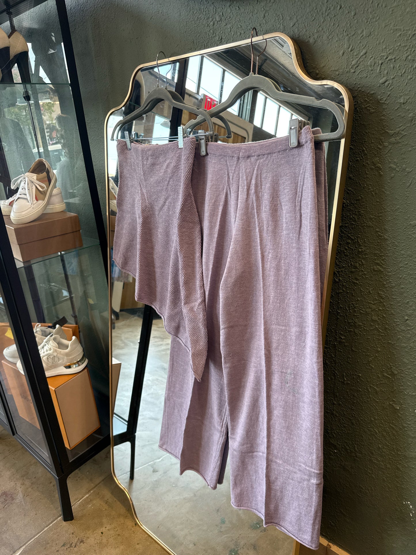 free-est Size XS Purple Top & Pant Set