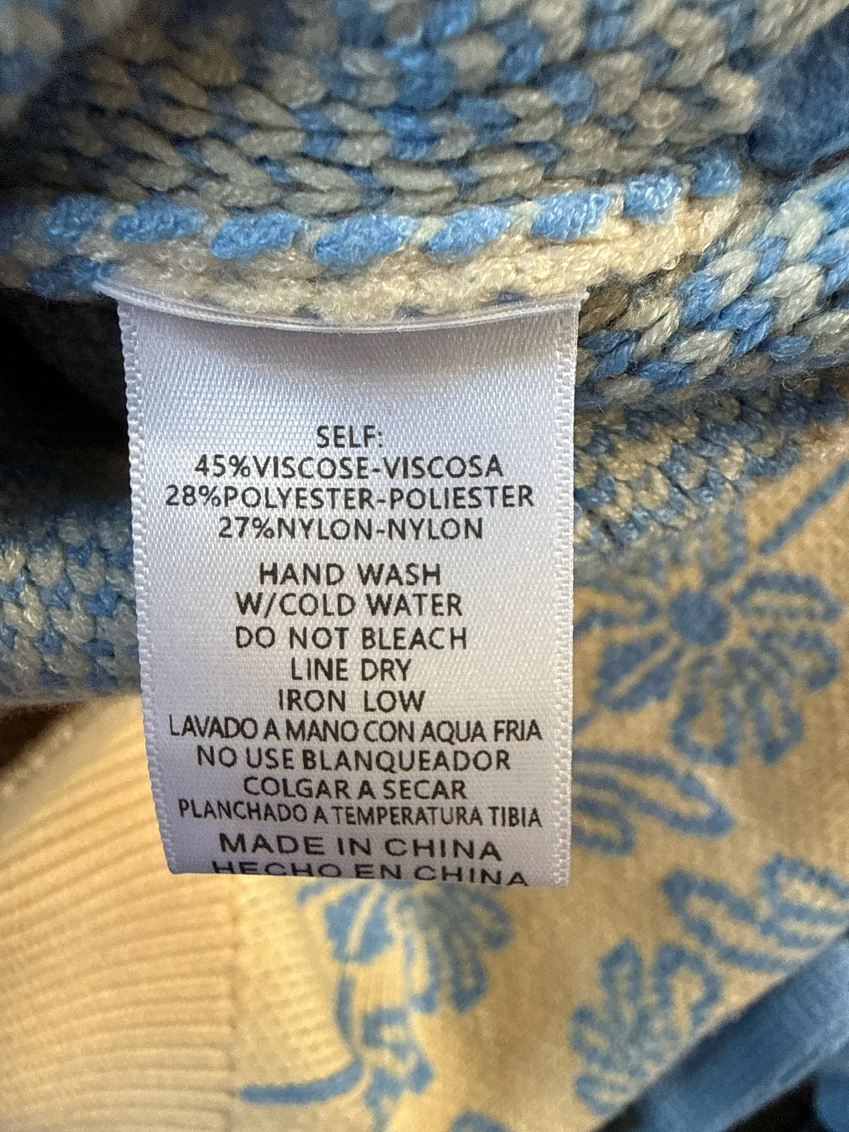 &merci Size L Cream/Blue Top