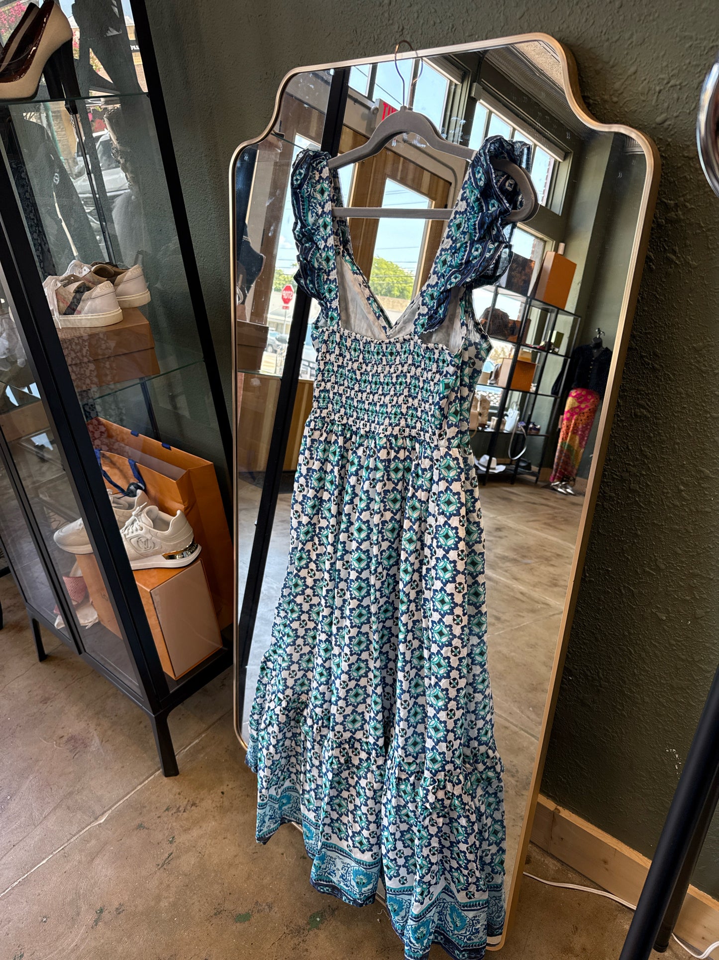 Lucky Brand Size S Blue/White Dress