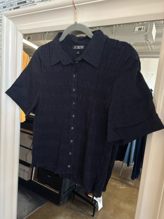 J. CREW Size M Navy Top