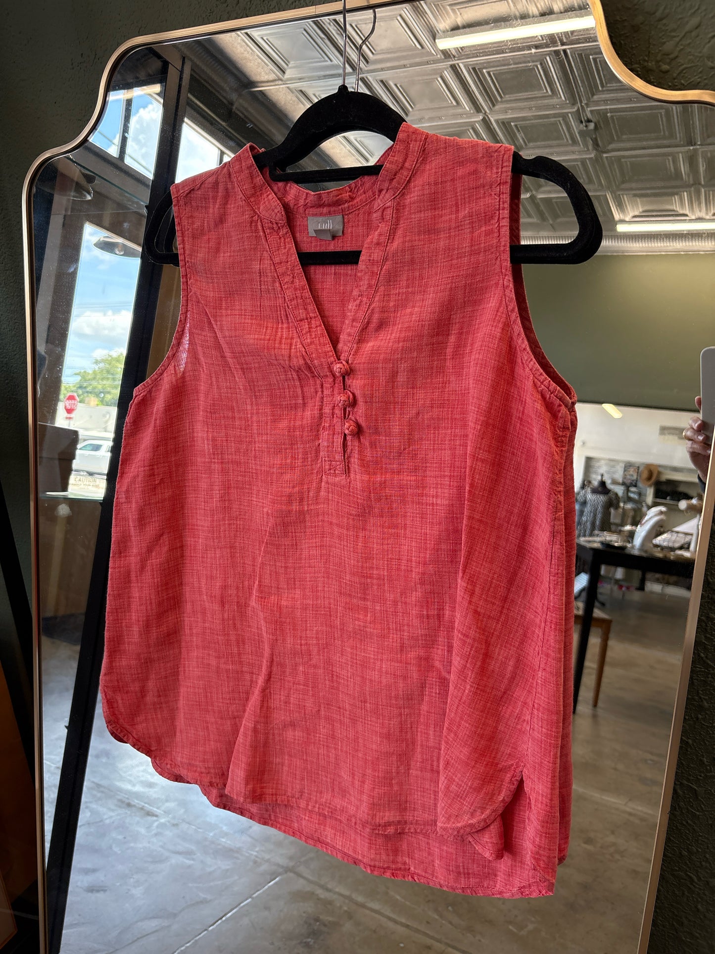 jjill Size M Coral Top
