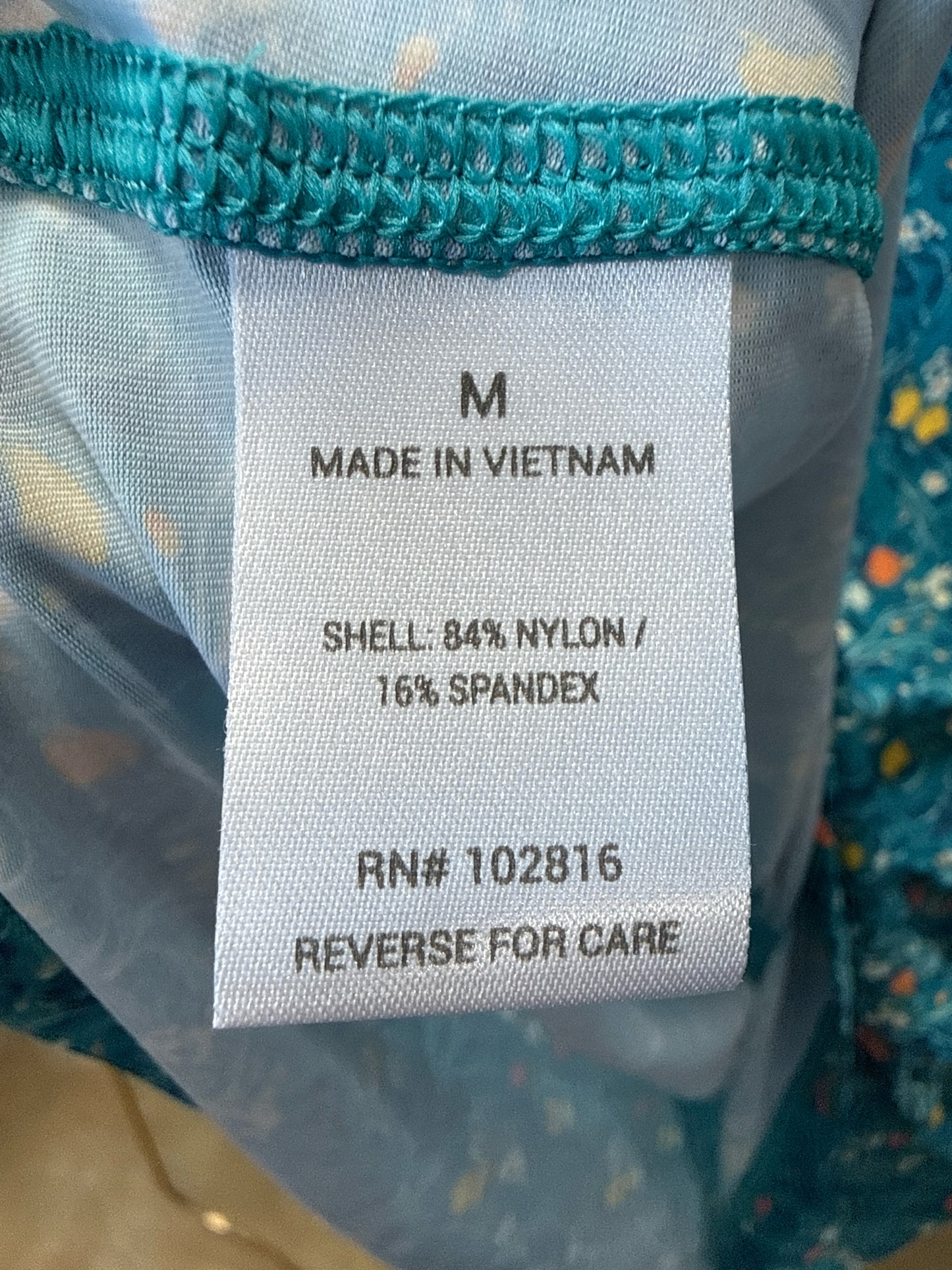 Garnet Hill Size M Teal Swimwear