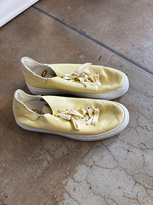 Sam Edelman Shoe Size 7 Yellow Sneakers