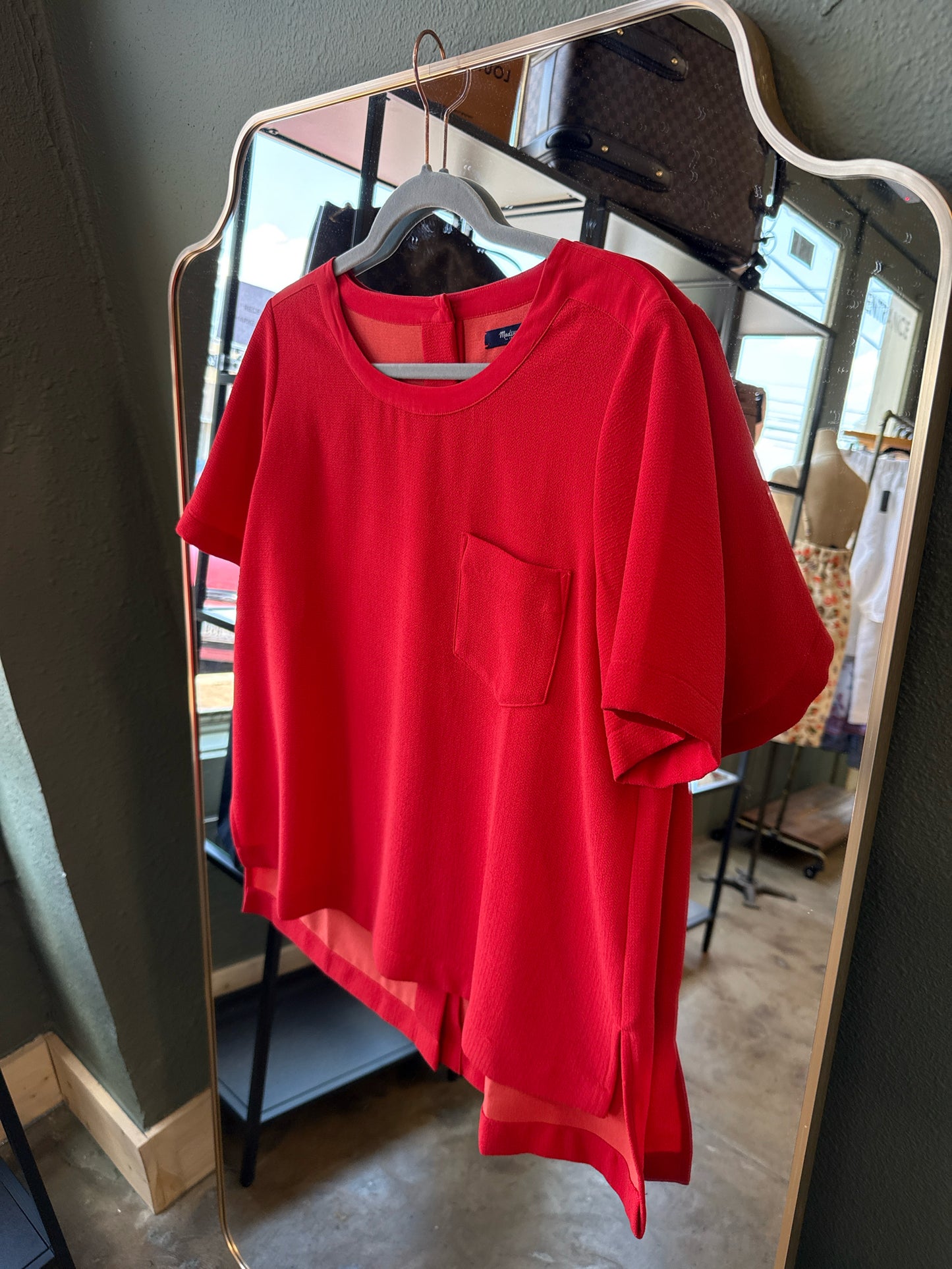 MADEWELL Size L Red Top