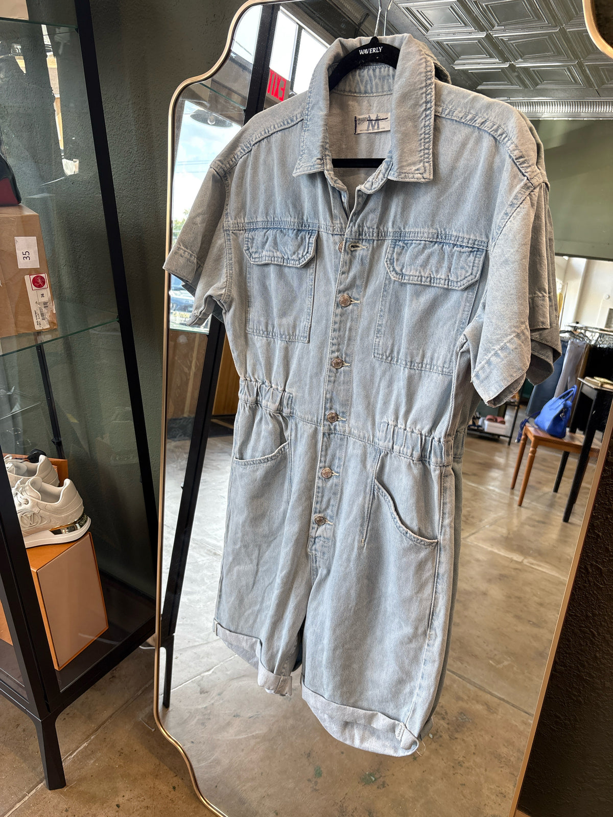 We The Free Size M Denim Blue Romper