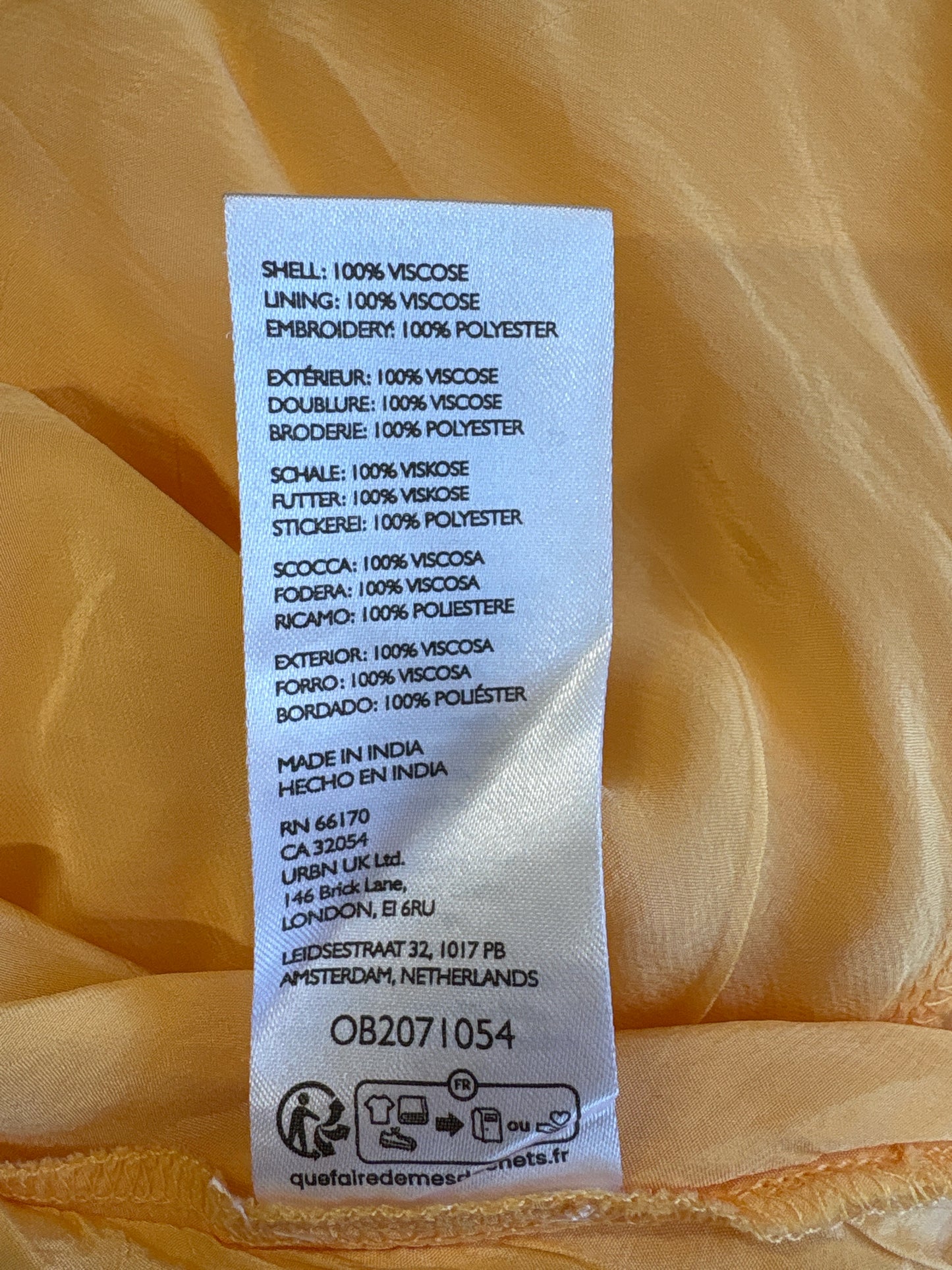 free people Size S Yellow Print Dress