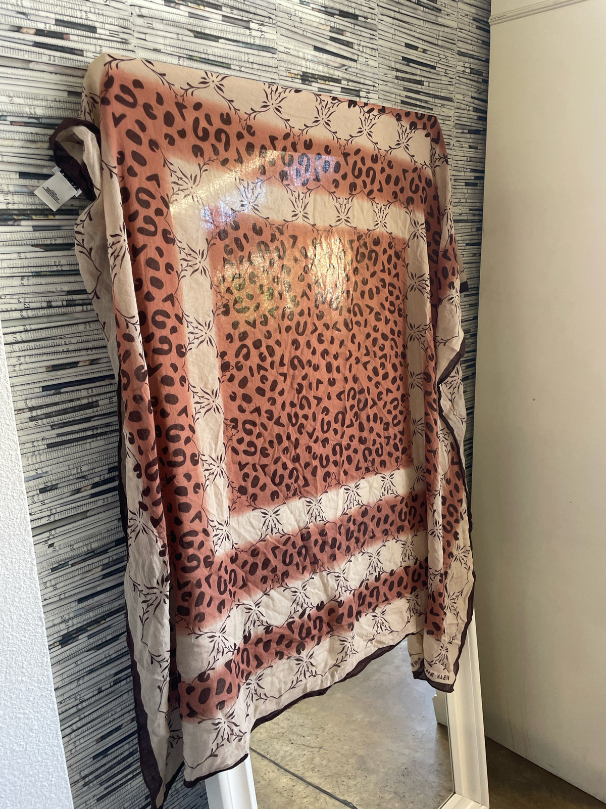 Anne Klein Brown Multi Colored Scarf