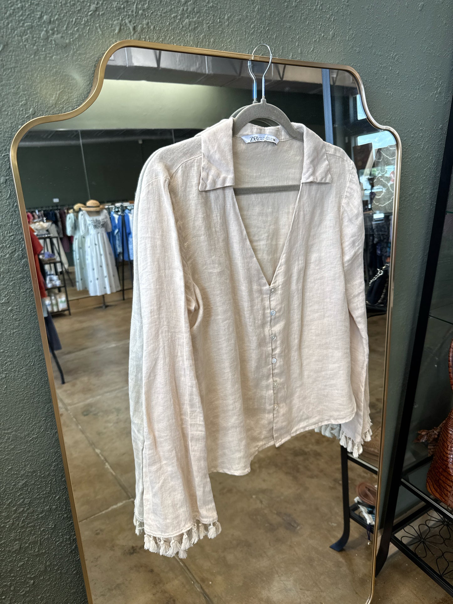 ZARA Size M Brown Top