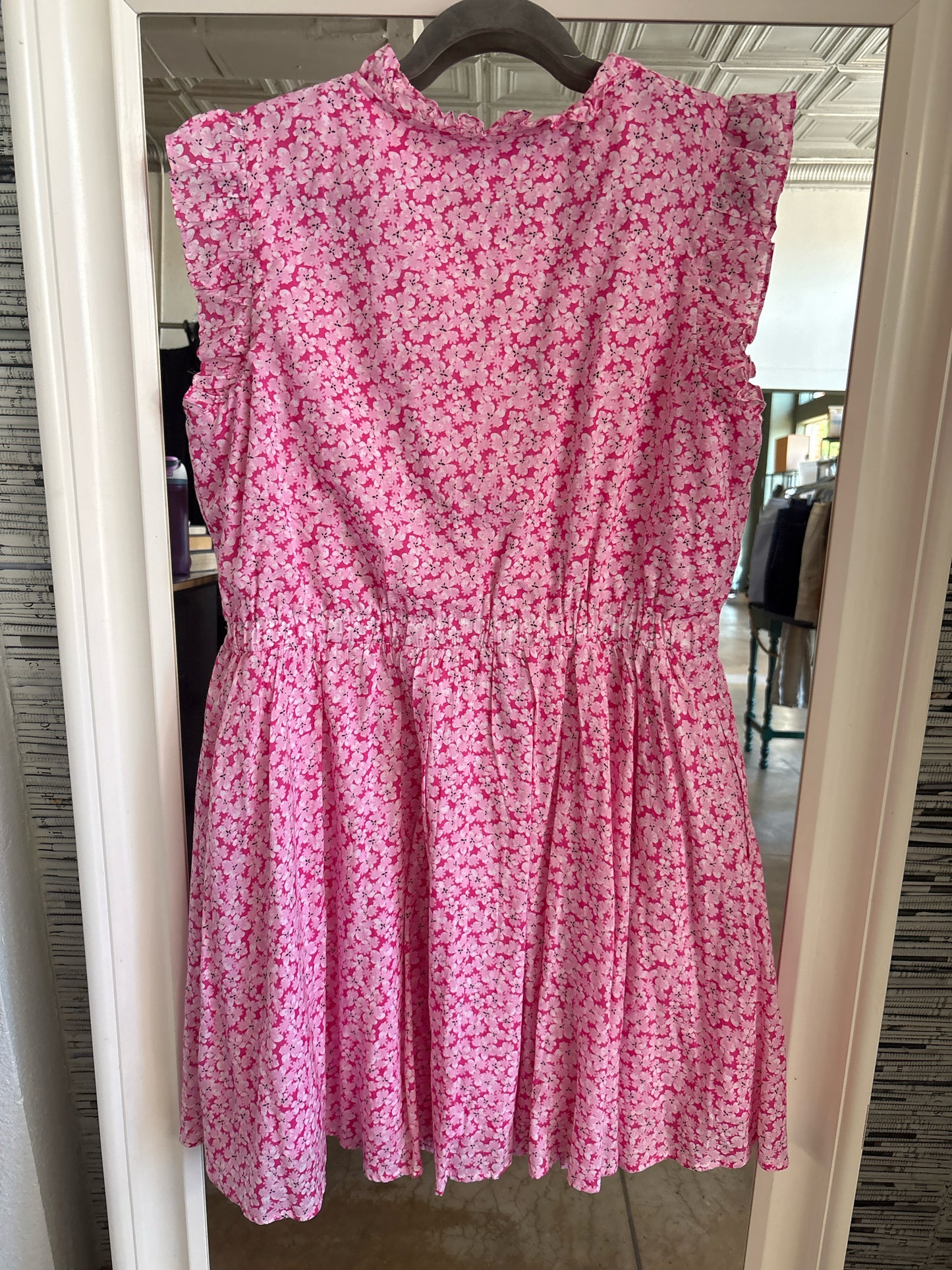 On 34th Size L Pink Floral Dress