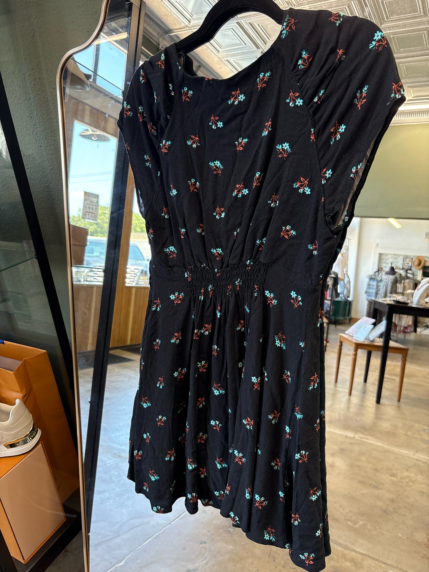 free people Size S Black Print Dress