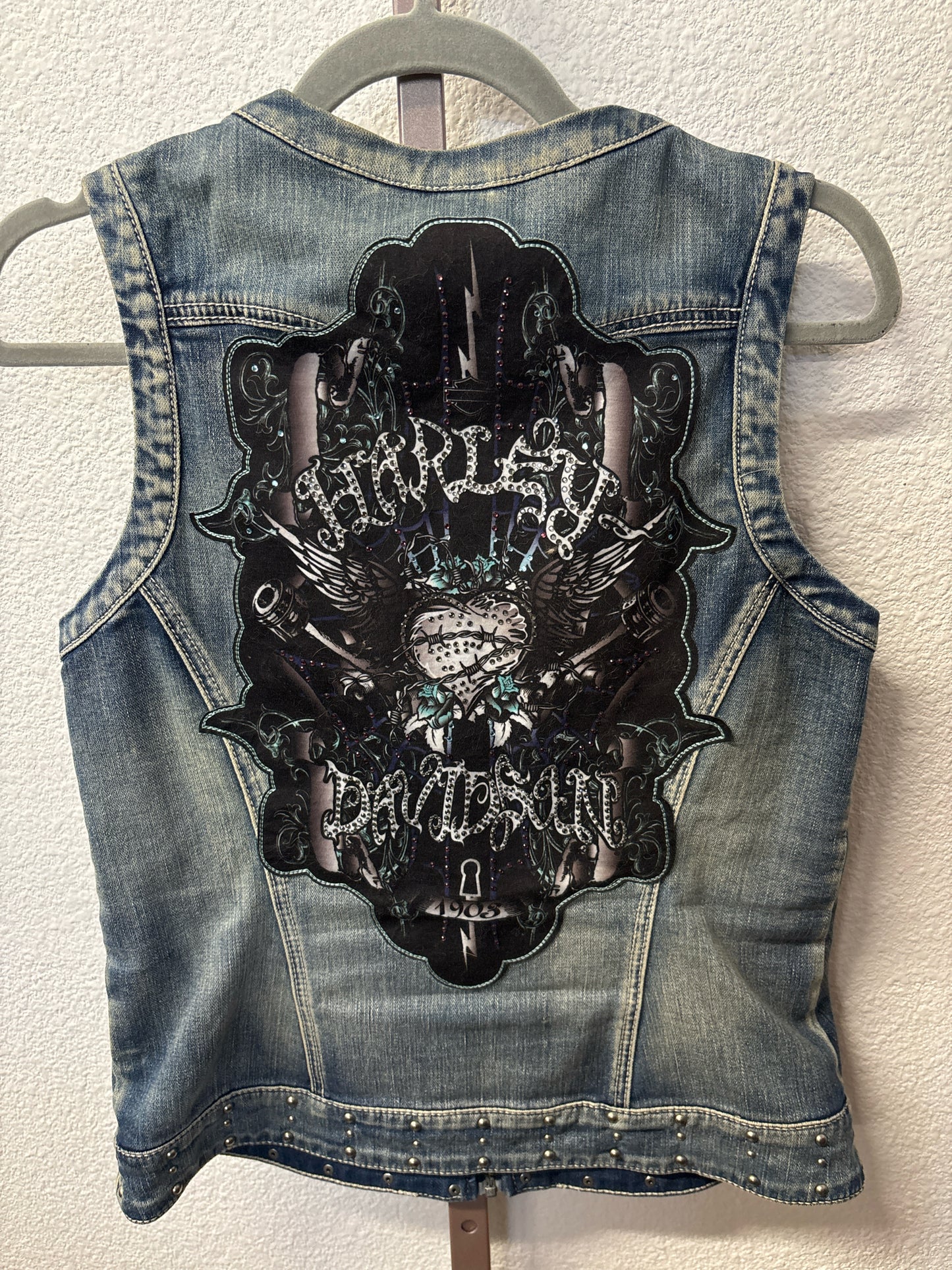 Harley Davidson Size M Denim Vest