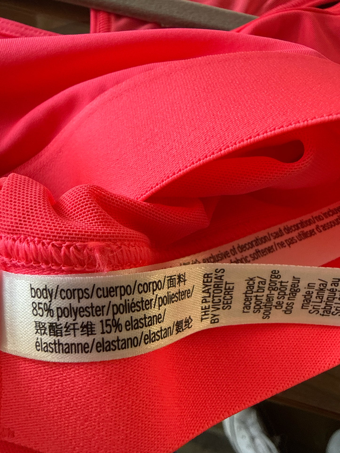 VICTORIA SPORT Size M Pink Sportsbra