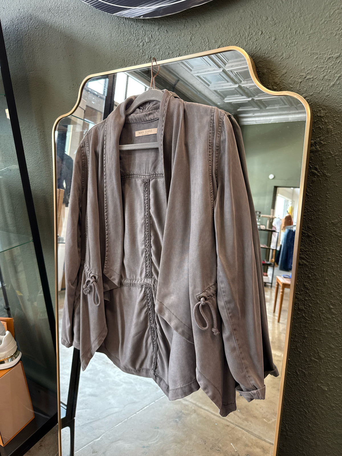 Max Jeans Size M Gray Kimono/Shawl