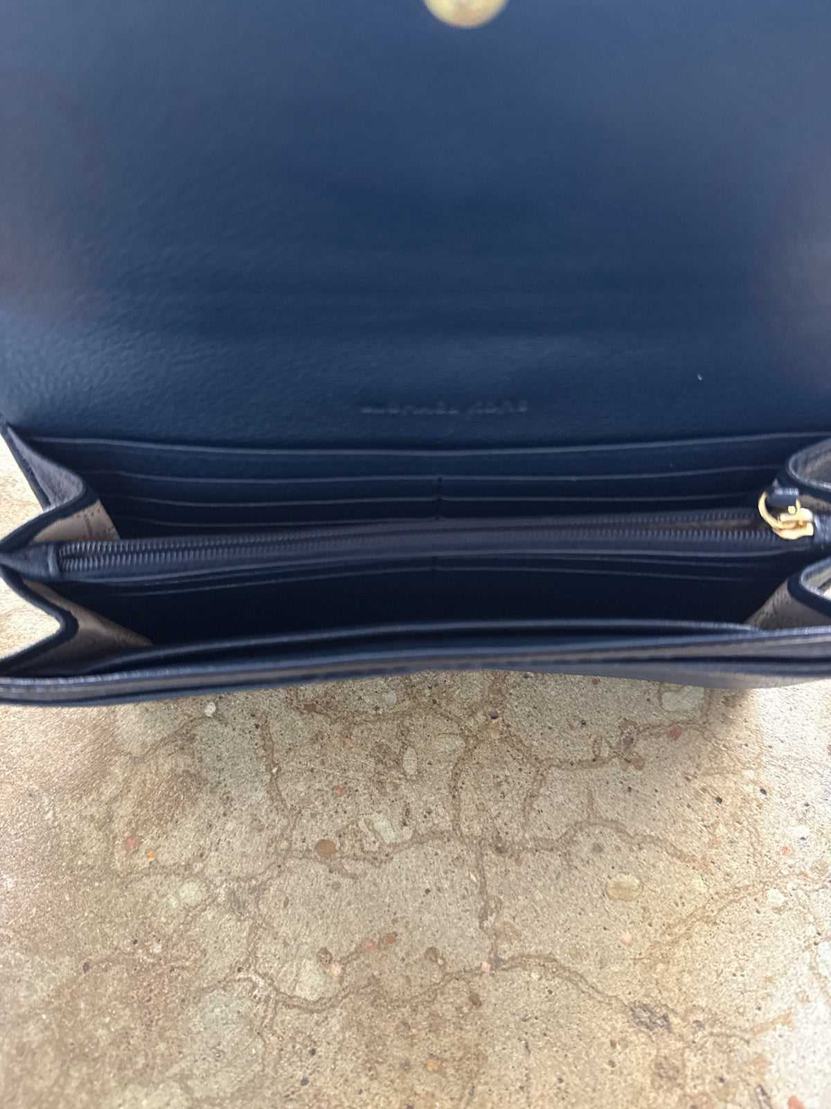 MICHAEL KORS Navy Wallet/Wristlet
