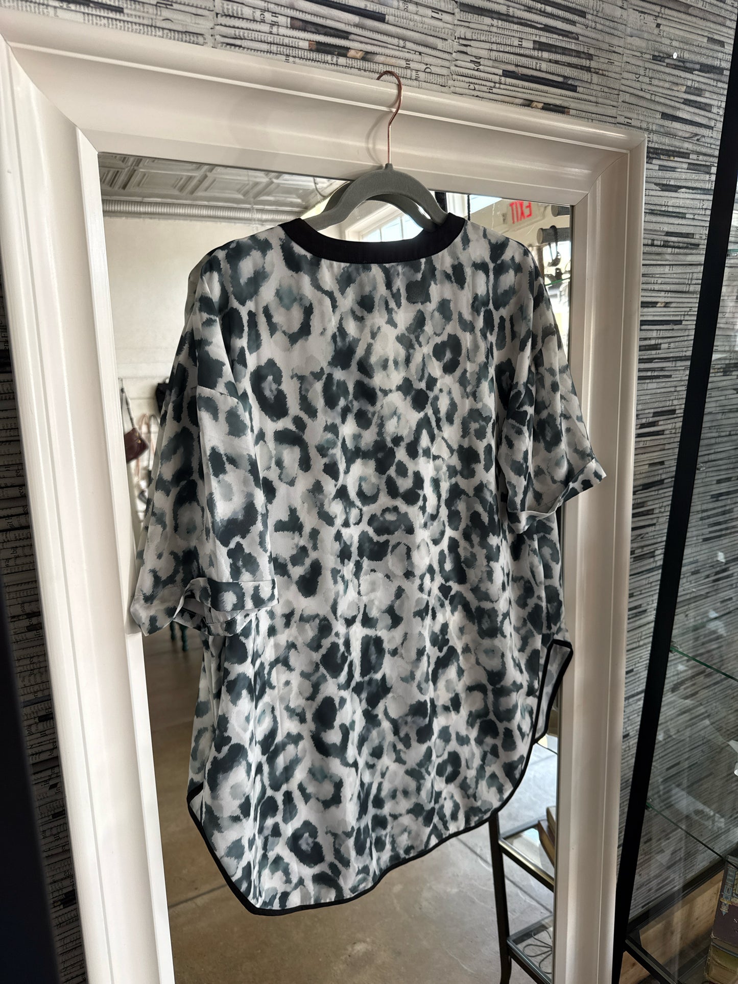 Lysse Size M White/Gray Top