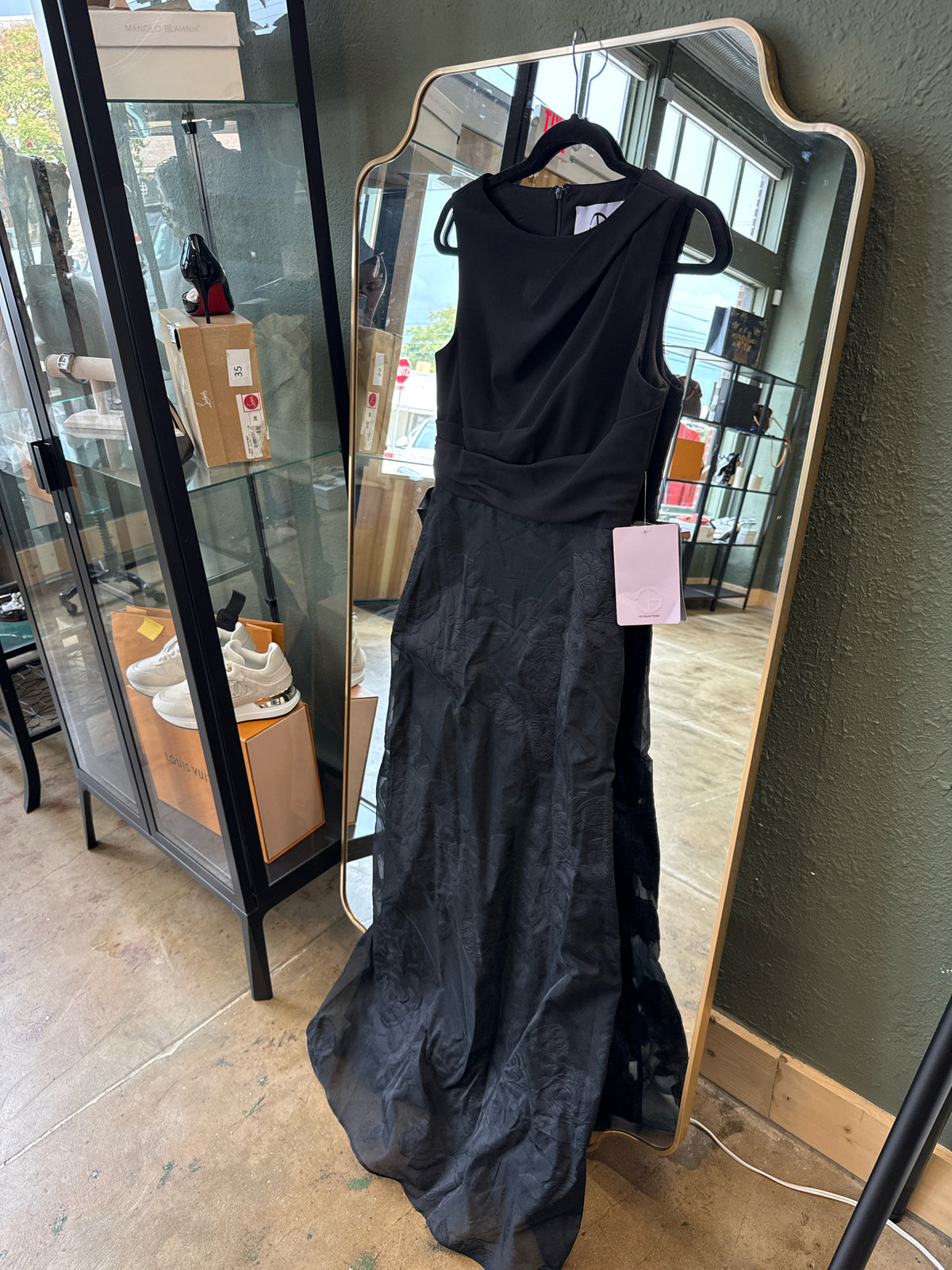JS Collections Size 6 Black Dress