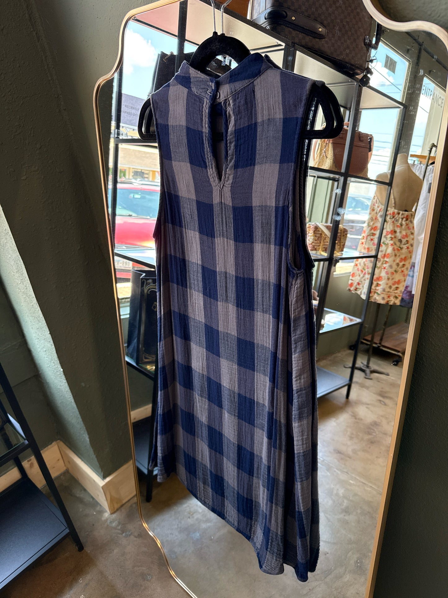 Cloth & Stone Size L Blue Dress