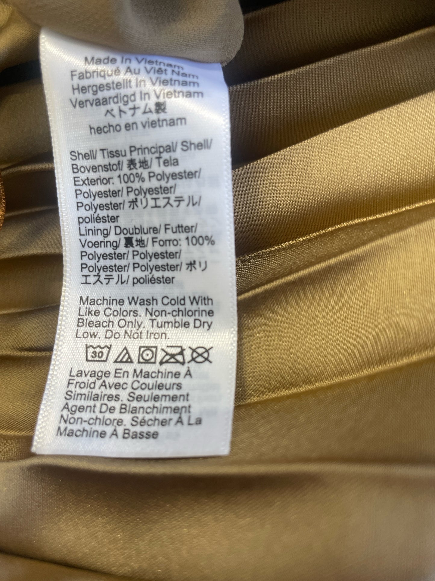 Jcrew Size M Gold Skirt