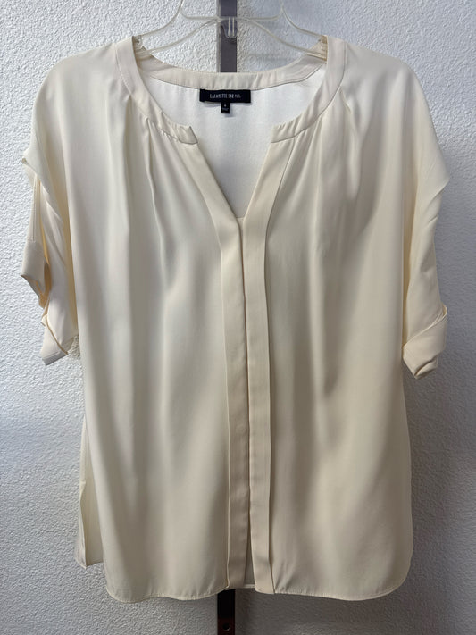 Lafayette 148 Size 8 Cream Top