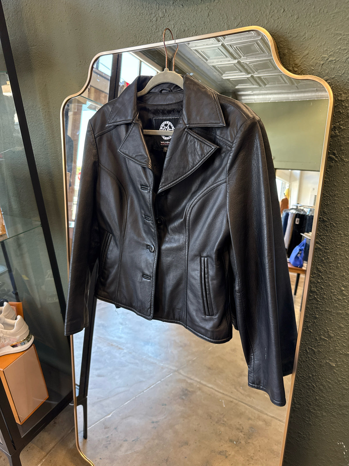 wilsons leather Size L Black Jacket
