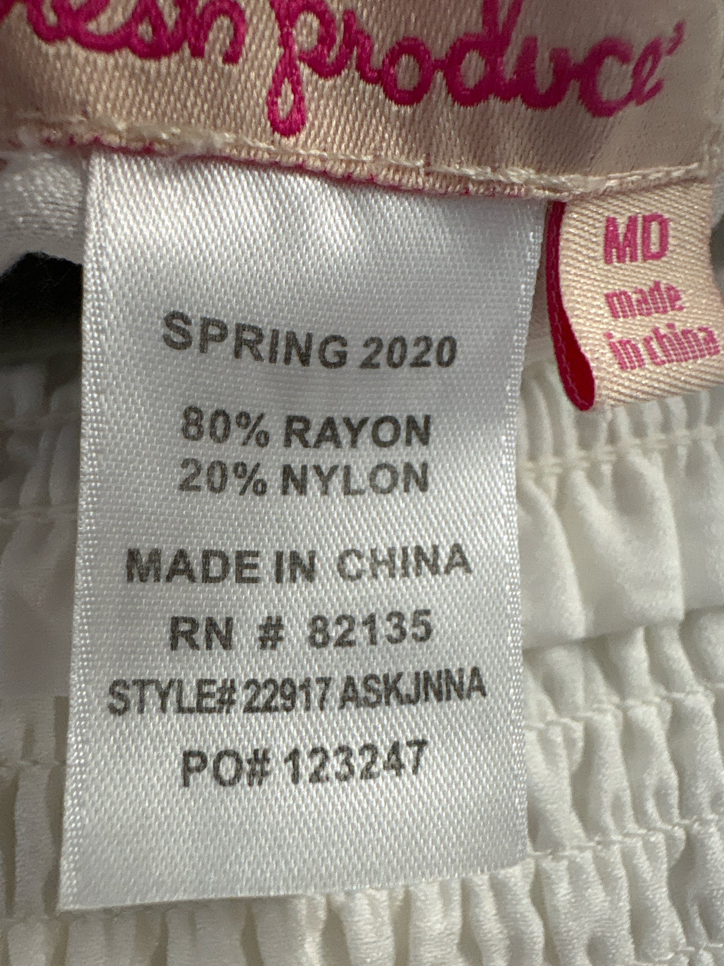 fresh produce Size M White Dress