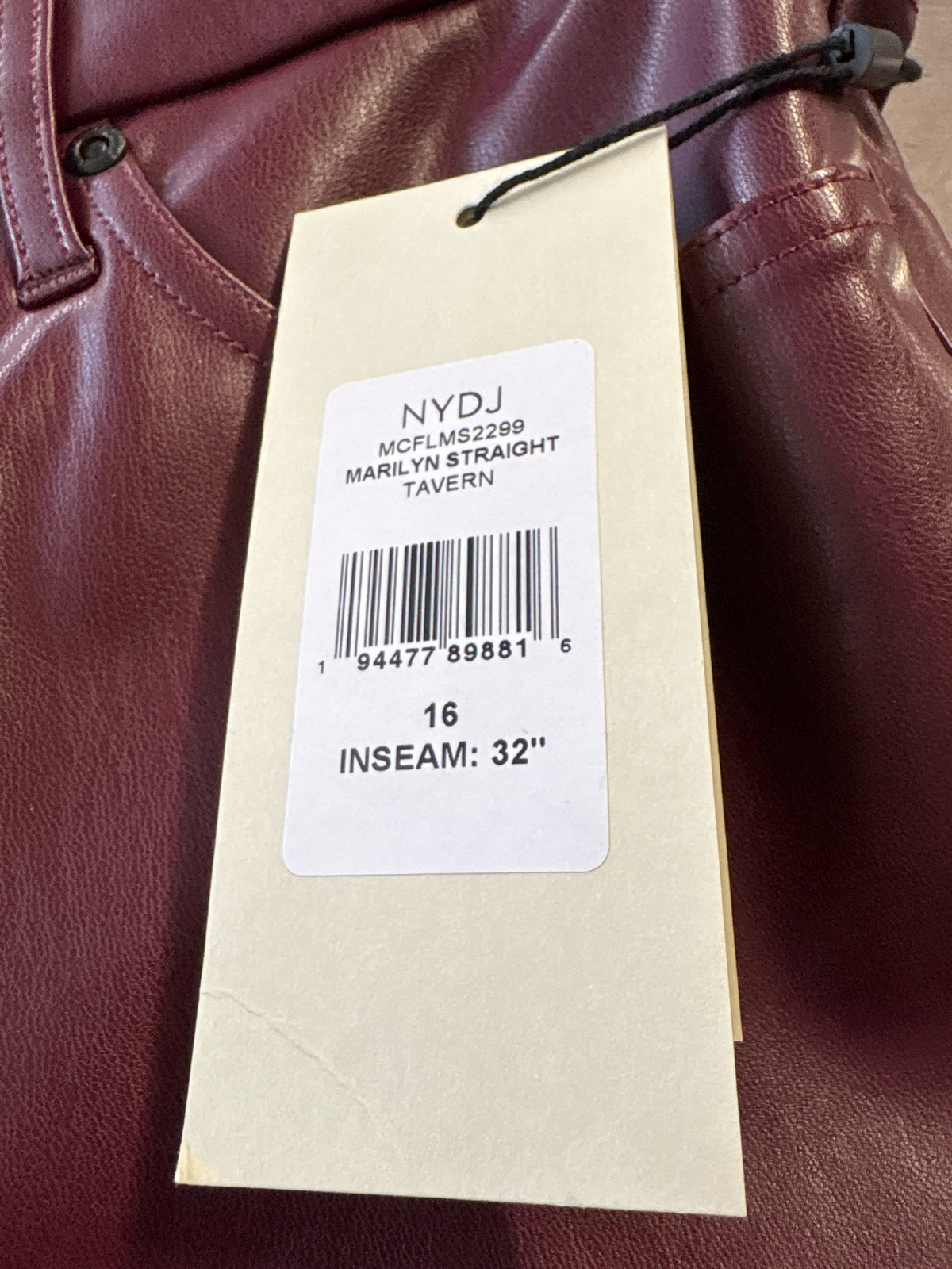 NYDJ Size 16 Aubergine Pants