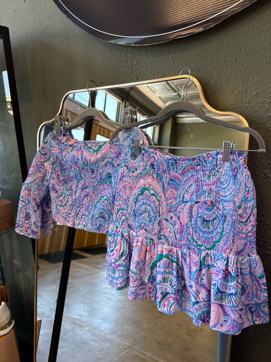 Lilly Pulitzer Size S Purple/Blue Two Piece Set