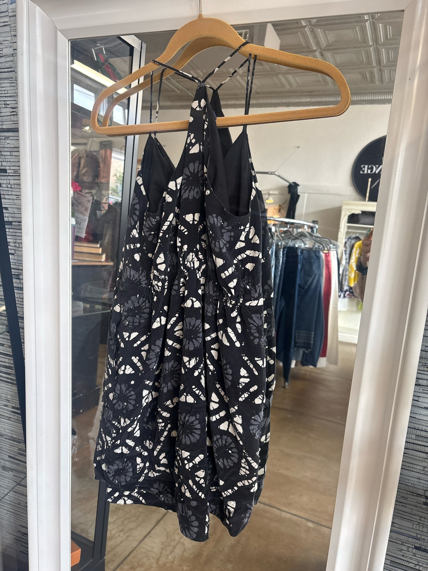 MADEWELL Size 2 Black/Multi Geometric Dress