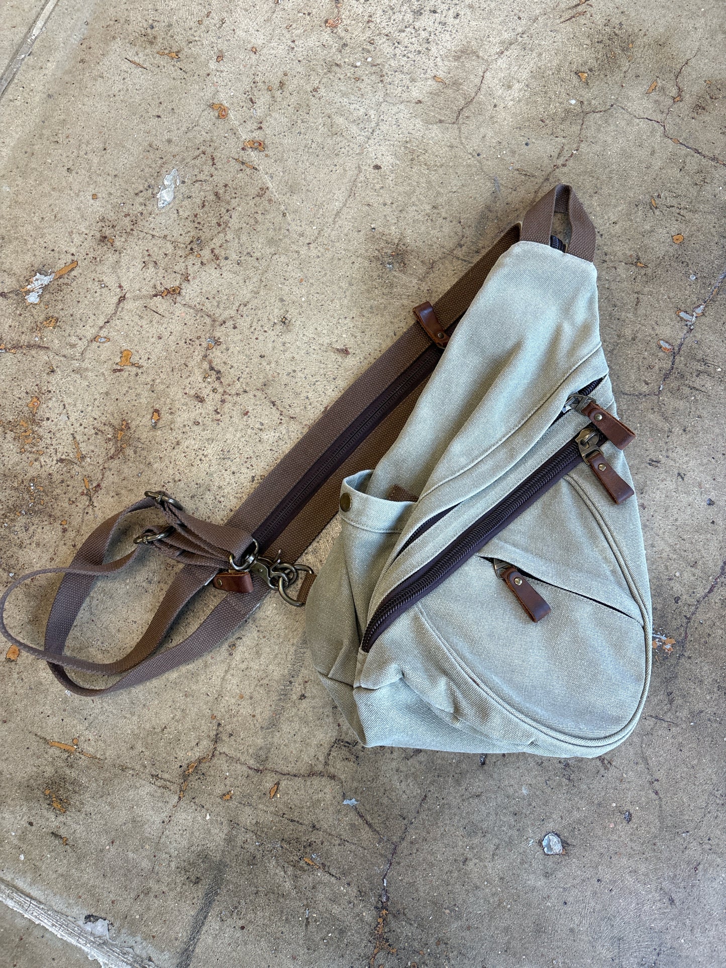 green khaki Bag