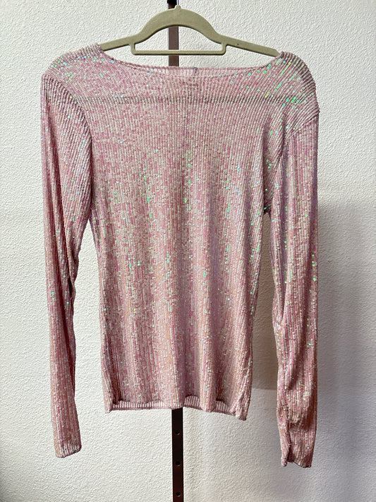 free people Size S Rose Sequin Top