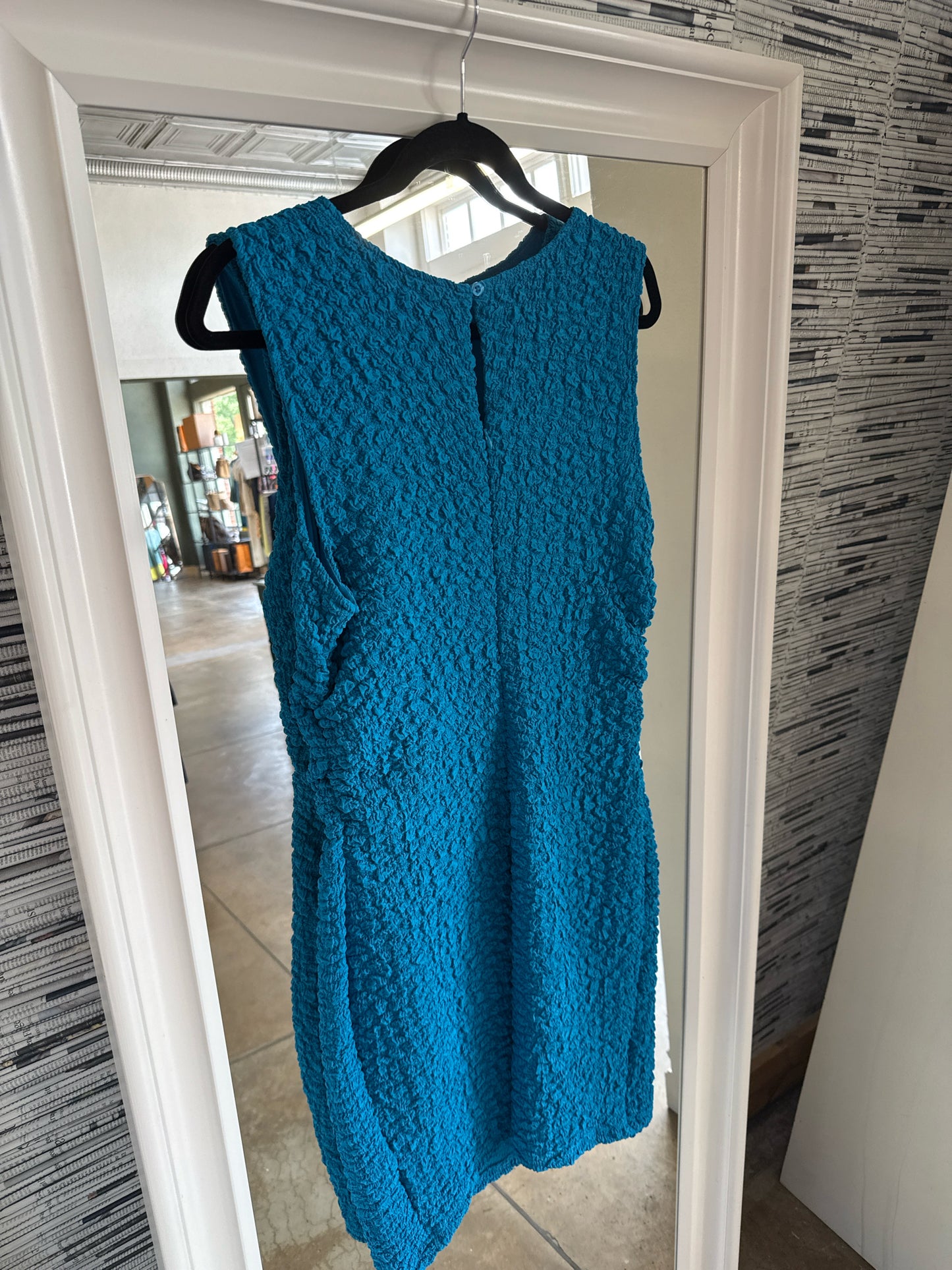 Anthropologie Size L Turquoise Sleeveless Dress