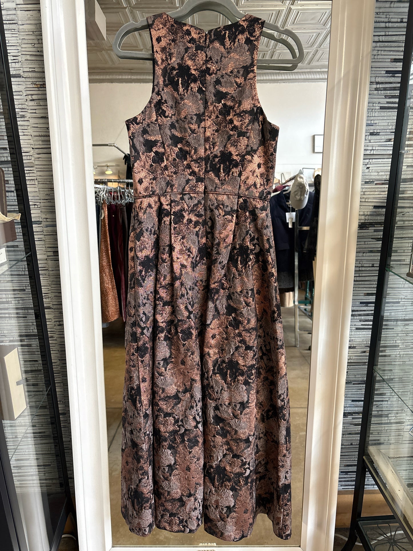 Johnny Was Size 6 Black/Multi speckled Dress