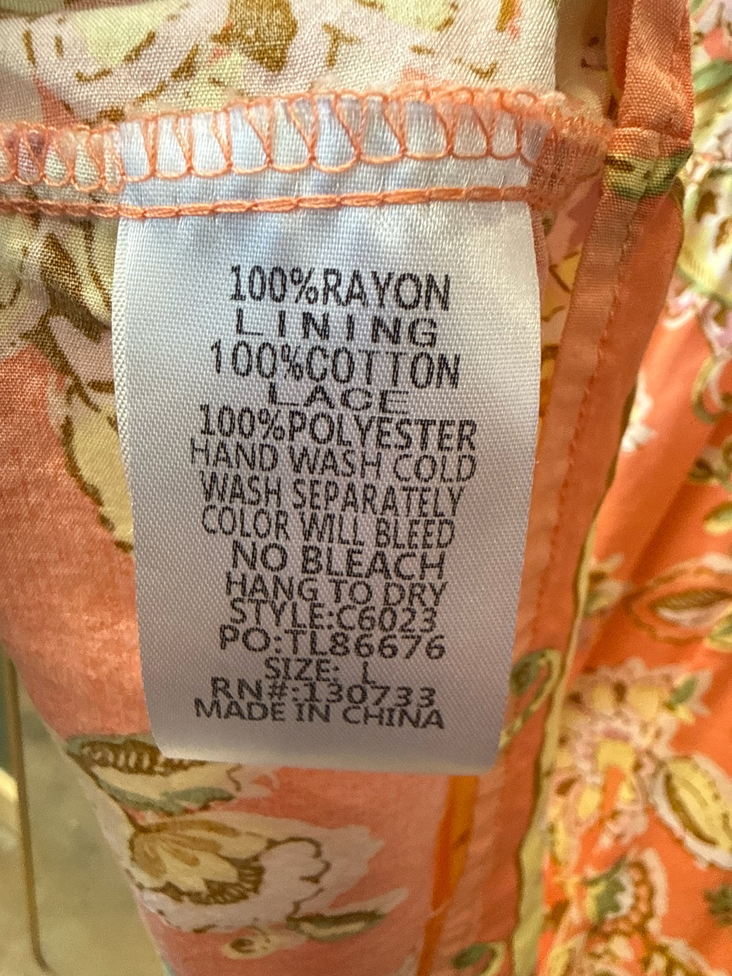 Umgee Size L Orange Top